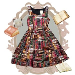 Modcloth Archive: Got the Power Book Print Dress